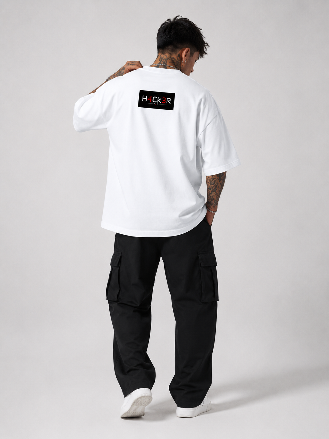 H4CK3R Unisex Terry Oversized Tee