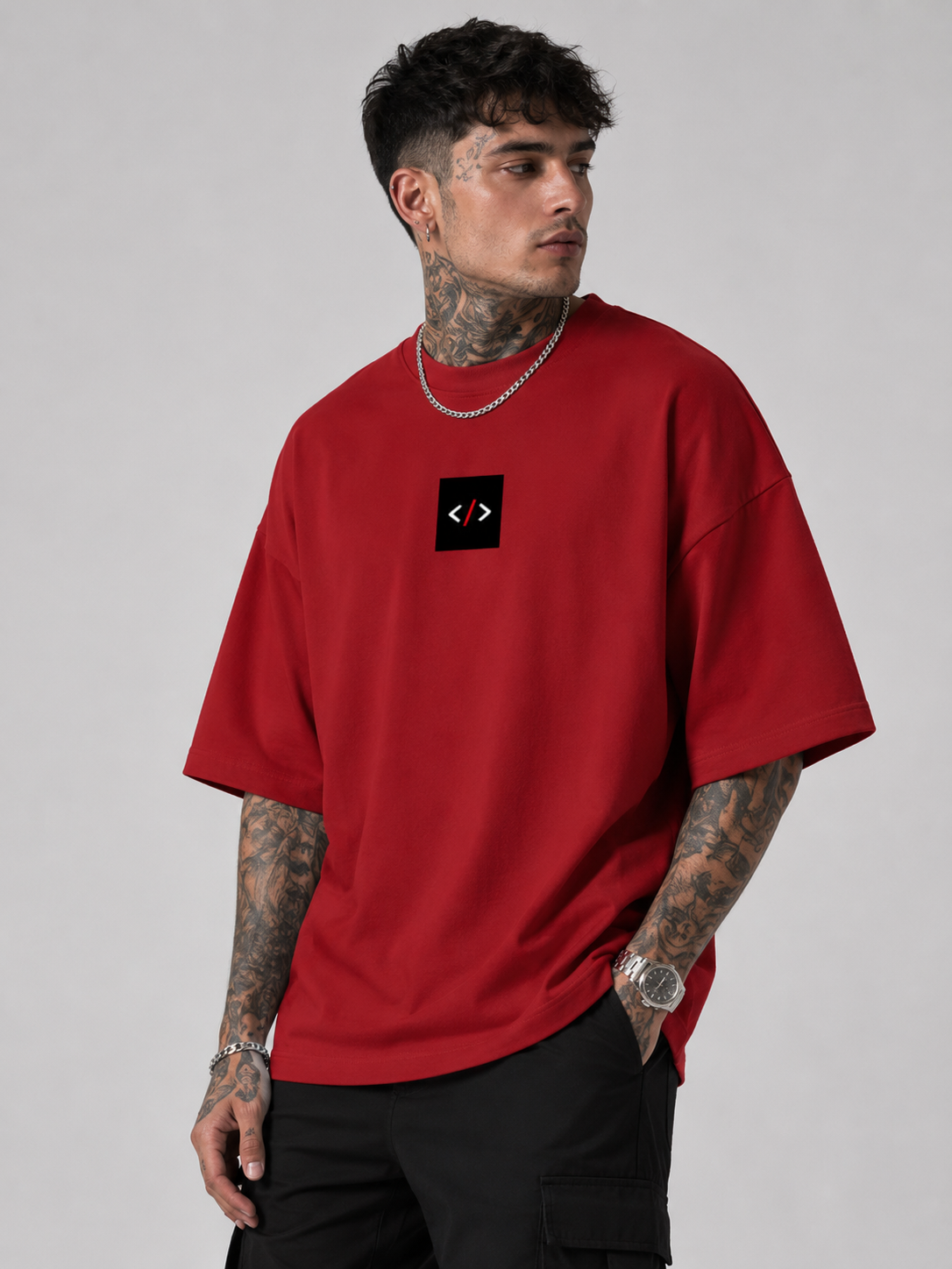 H4CK3R Unisex Terry Oversized Tee