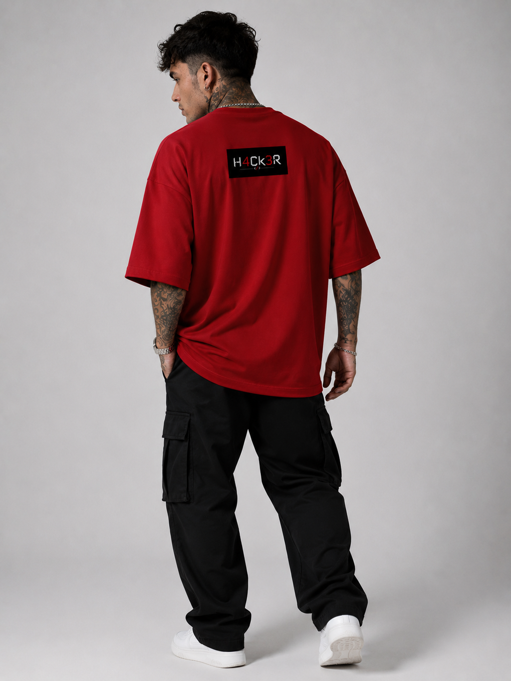 H4CK3R Unisex Terry Oversized Tee